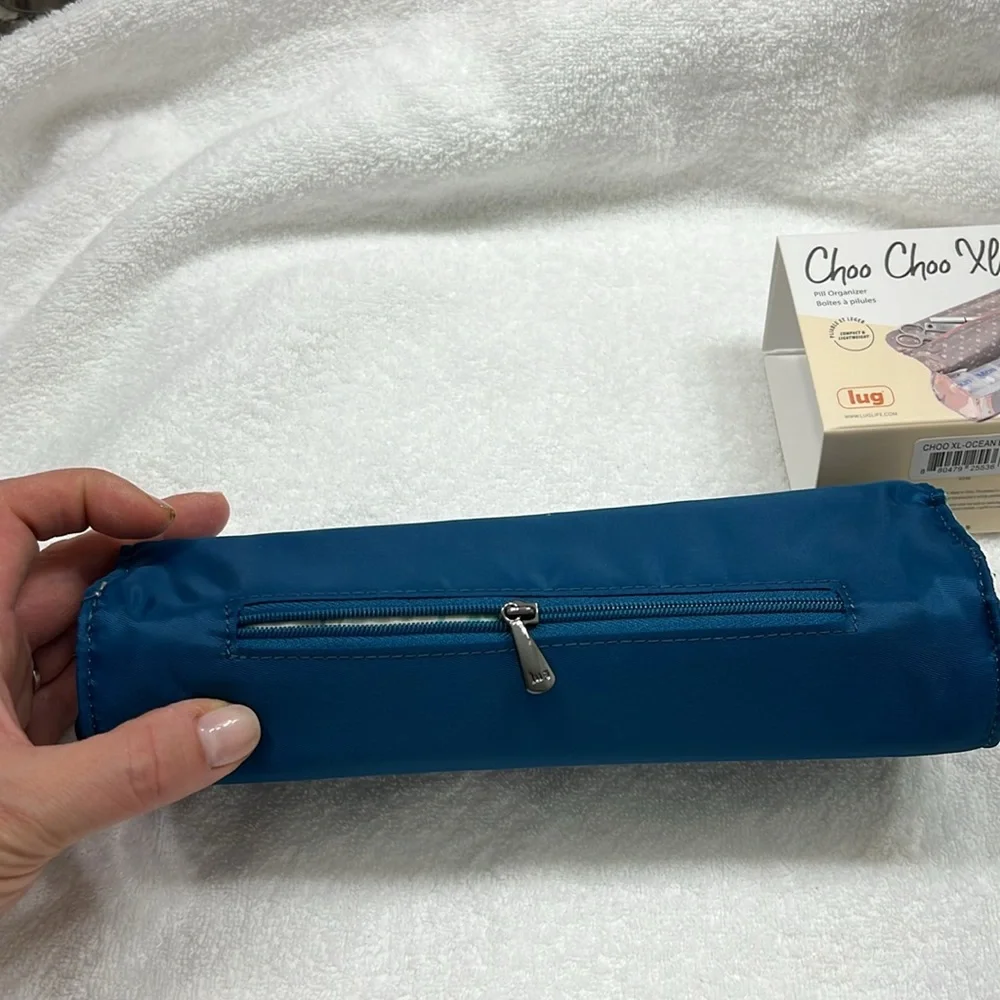 NWT Lug Choo Choo XL pill organizer in Ocean blue